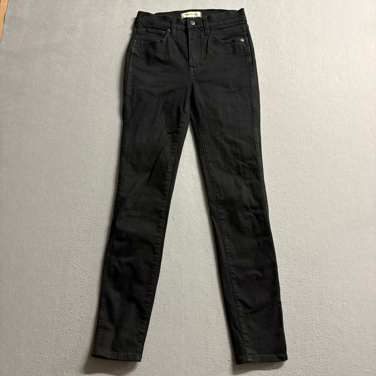 Madewell 10 High-Rise Skinny Jeans Womens Size 24 Black Denim