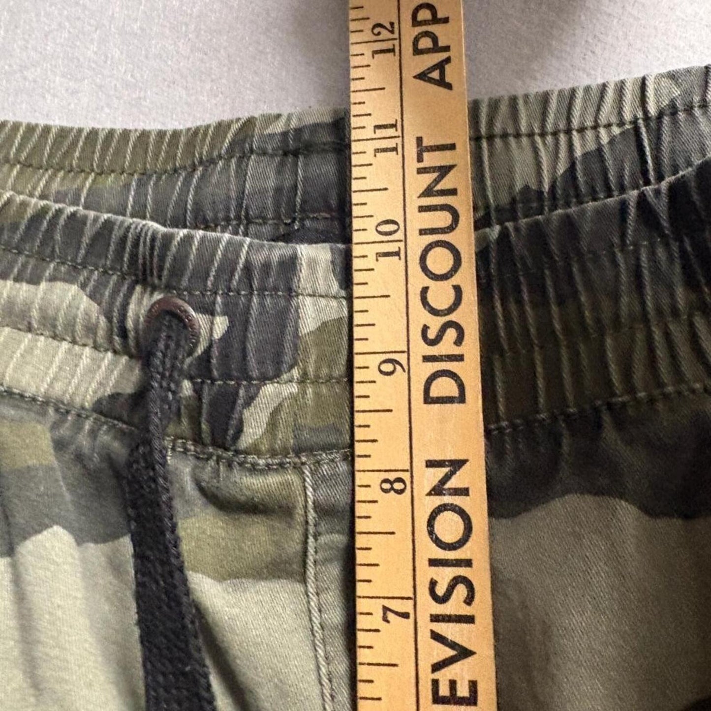 Ecko Unltd Mens Large Camo Jogger Pants Green Camouflage Elastic Waist Cotton