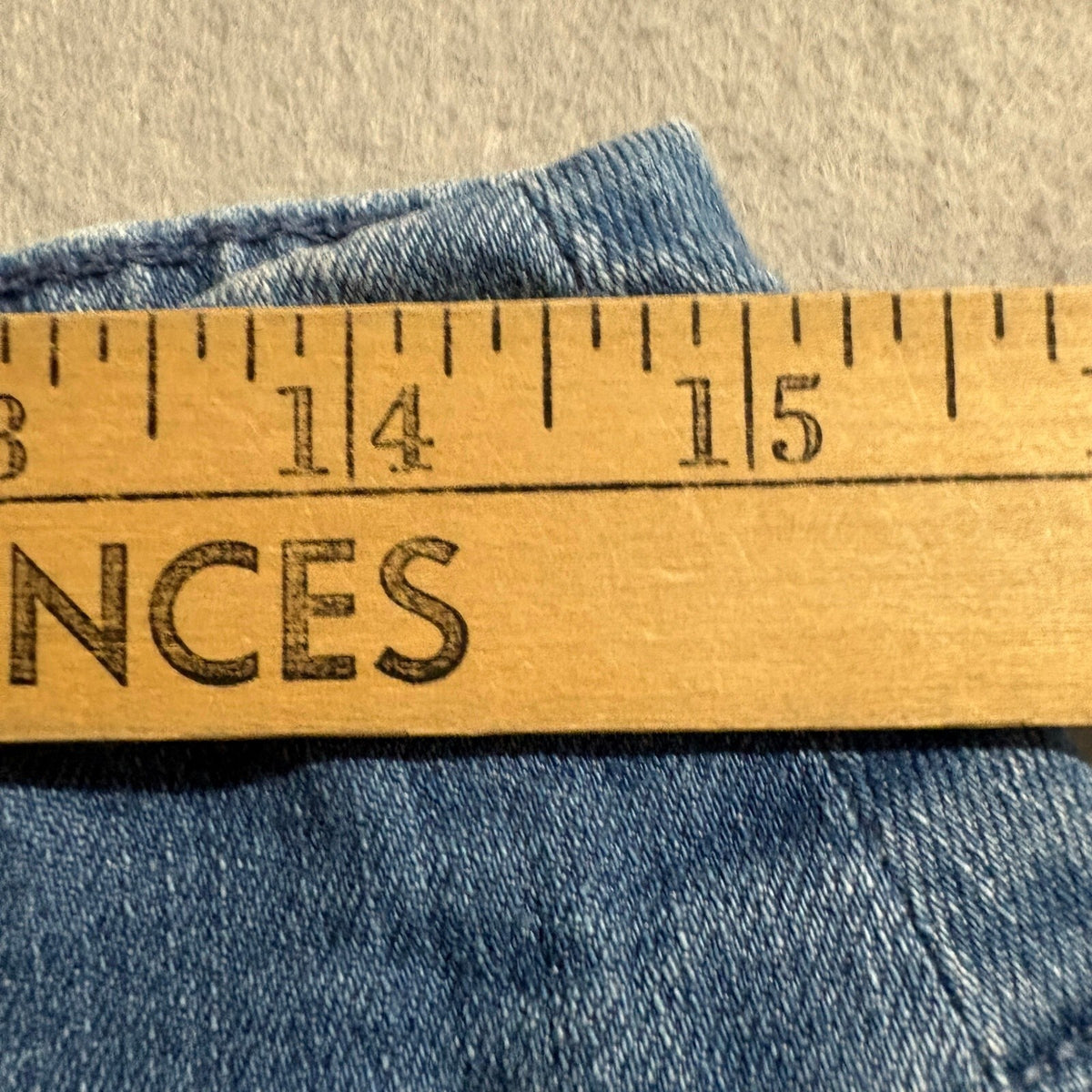 Blair Womens Pull On Denim Crop Pants Size 10 Blue Stretch Elastic Waist Capris