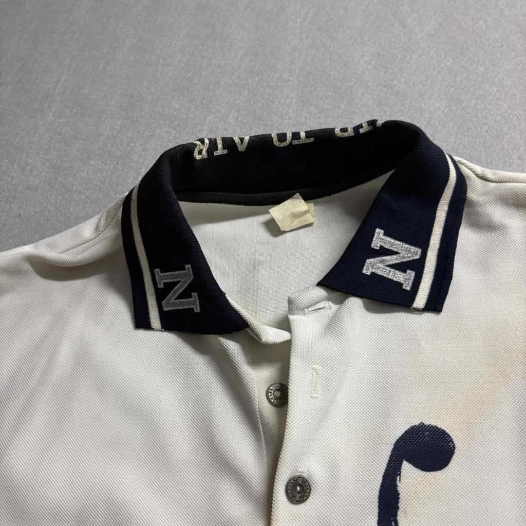 Vintage Jump to Air Polo and Shorts Set Mens XL White Navy Basketball 90s USA