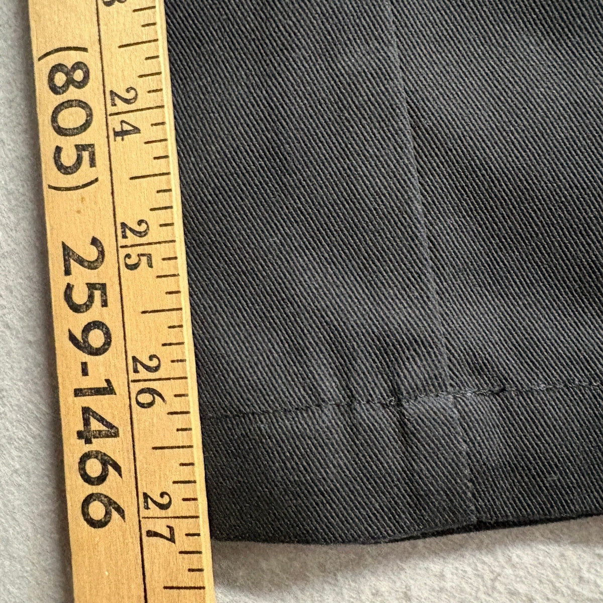 Dickies 774 Original Fit Work Pants Mens 32 Black Polyester Blend Flat Front