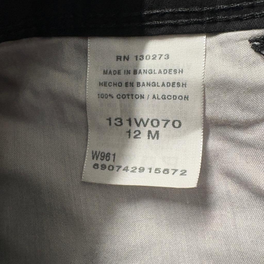 Riders by Lee Womens Cargo Capri Pants Size 12 Black Cotton Crop Utility Jeans