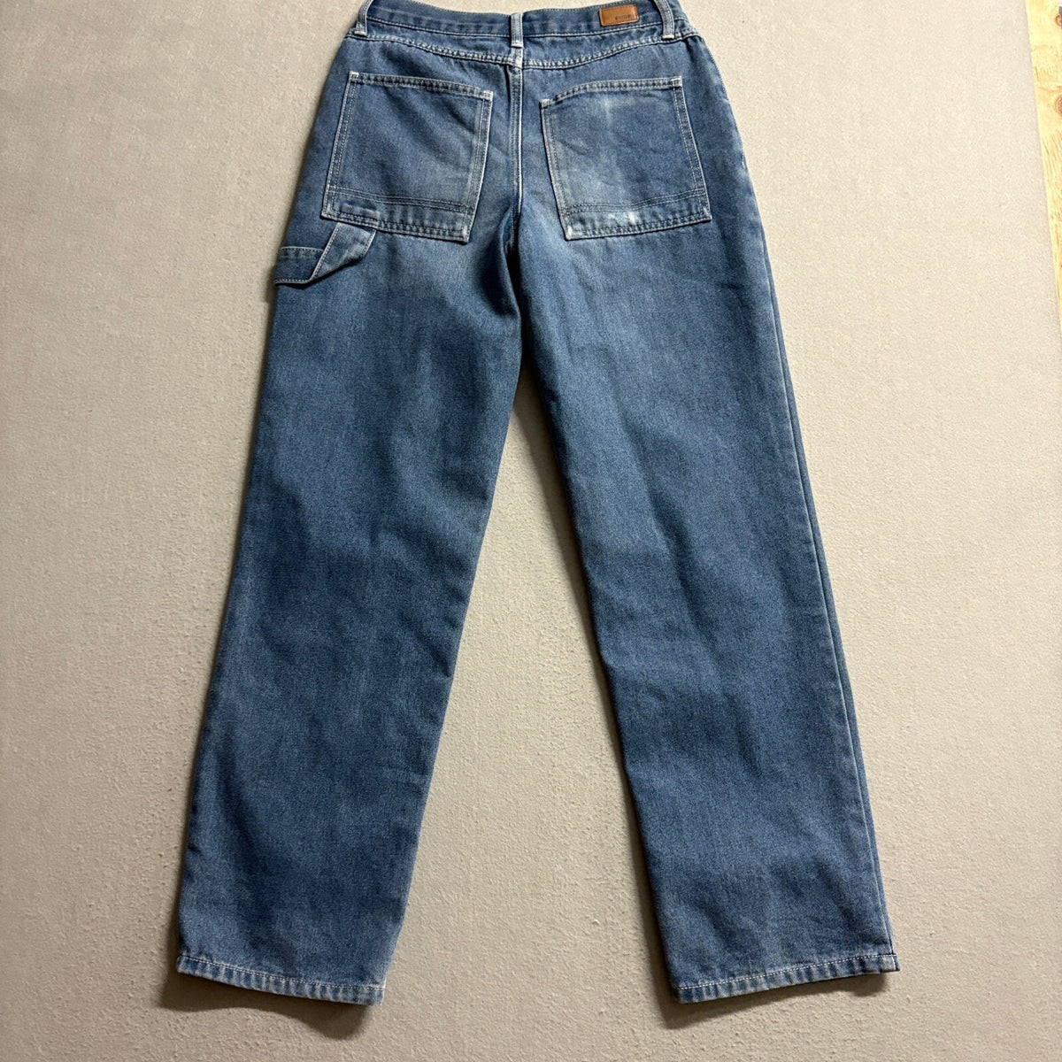 RSQ Carpenter Jeans Womens Size 25 Blue Denim High Rise Straight Leg Utility
