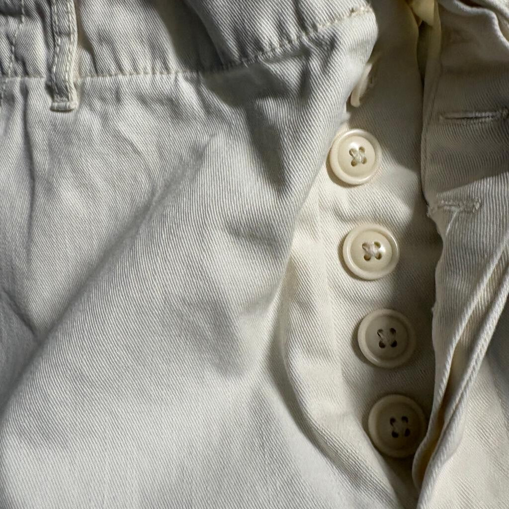 Universal Thread Cargo Pants Womens Size 6 Beige Cream Wide Leg Cotton Utility