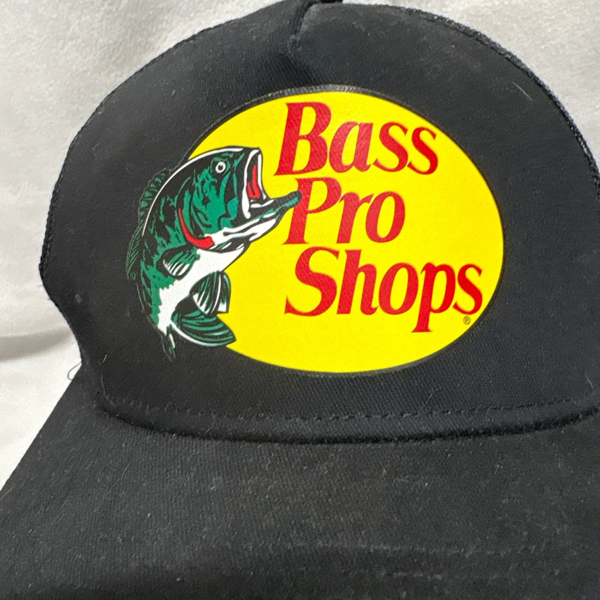 Bass Pro Shops Trucker Hat Snapback Fishing Cap Black Mesh One Size - Photo 2