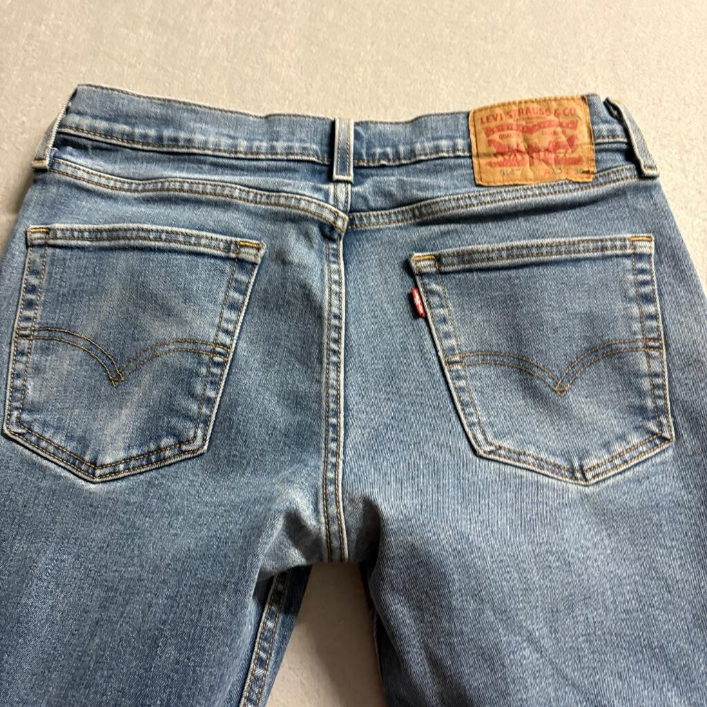 Levis 514 Straight Fit Jeans Mens 32x30 Blue Denim Stretch Pants