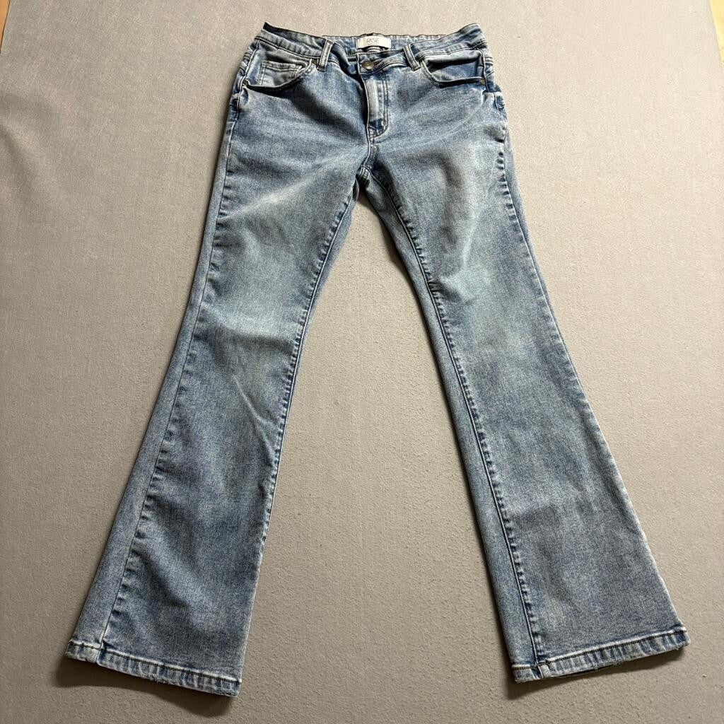 Rise Supply Co Womens Flare Jeans Size 28 Blue Denim Light Wash Bootcut