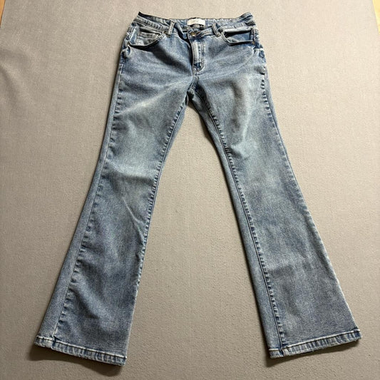 Rise Supply Co Womens Flare Jeans Size 28 Blue Denim Light Wash Bootcut