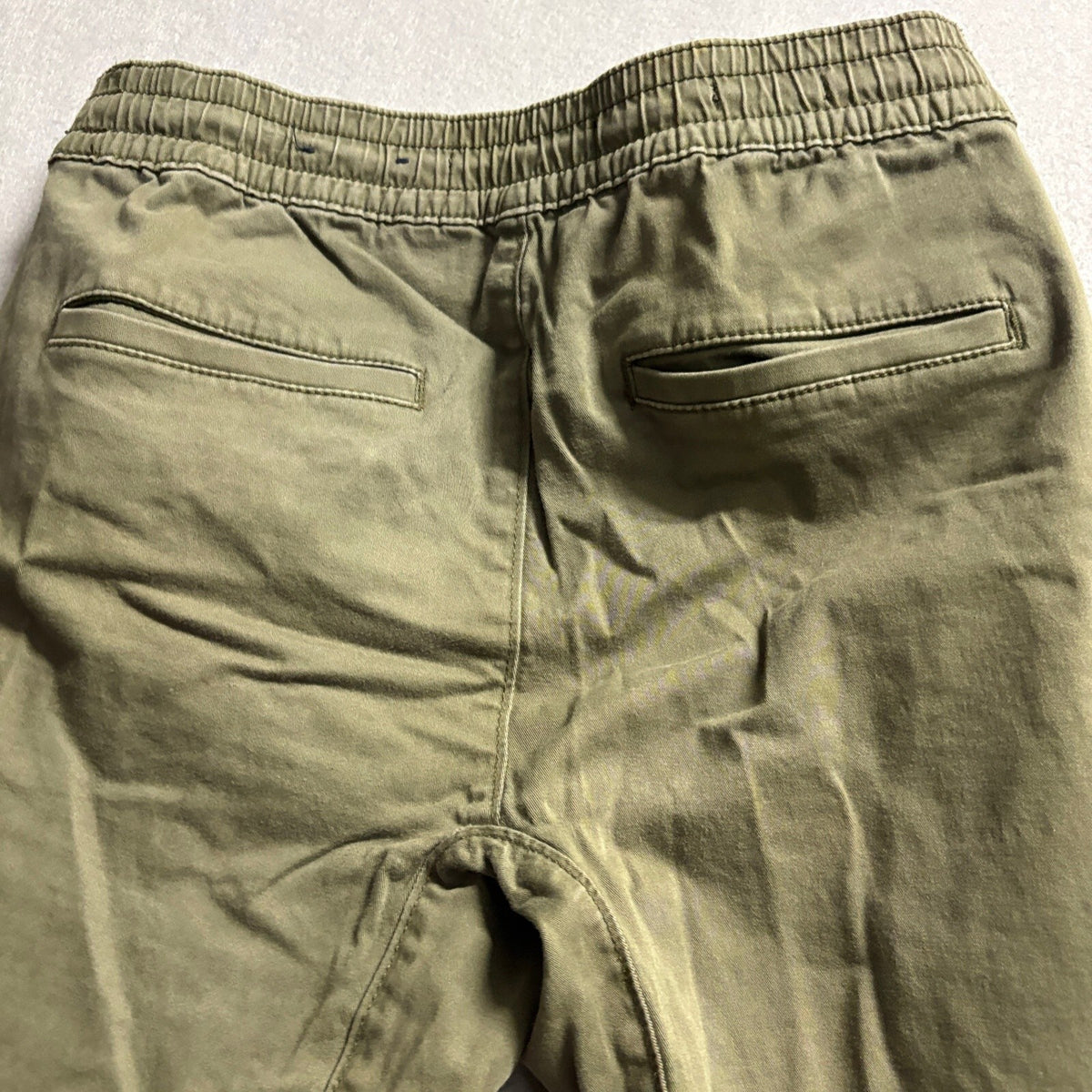 Hollister Advanced Stretch Skinny Jogger Pants Mens XS Olive Green Moto Utility