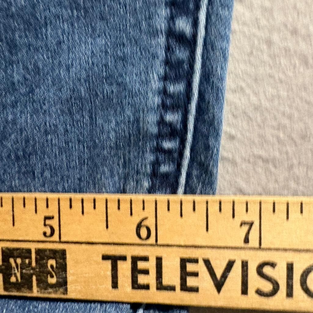 Democracy Ab Technology Jeans Womens 16 Blue Denim Stretch Raw Hem Crop