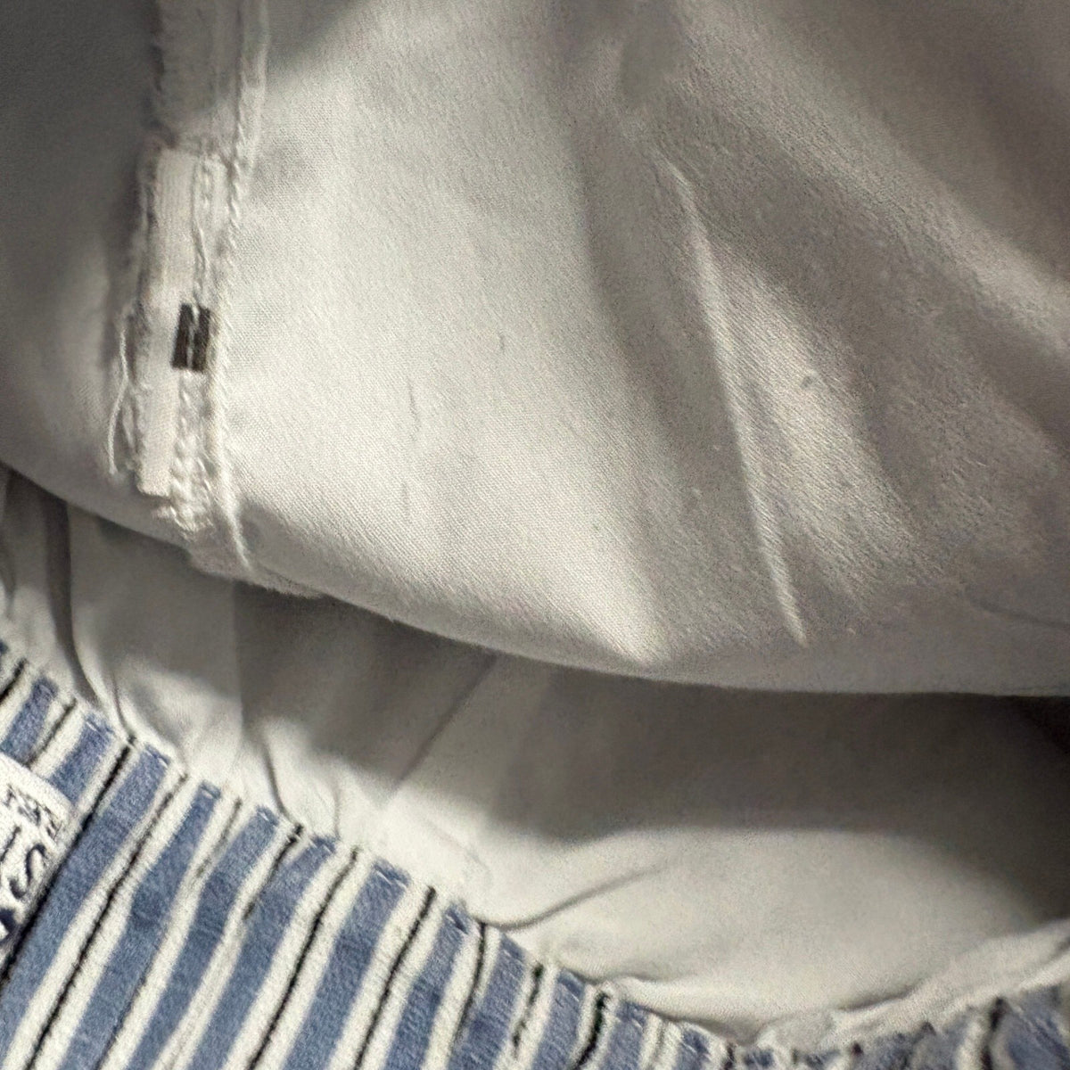 Hollister Ultra High Rise Pants Womens Small Blue White Striped Wide Leg Crop