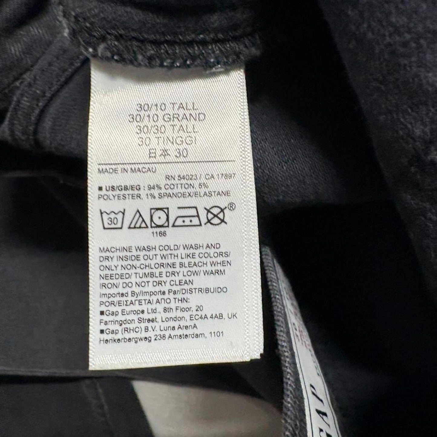 Gap 70s Flare High Rise Jeans Womens Size 30 10T Black Denim Stretch Tall