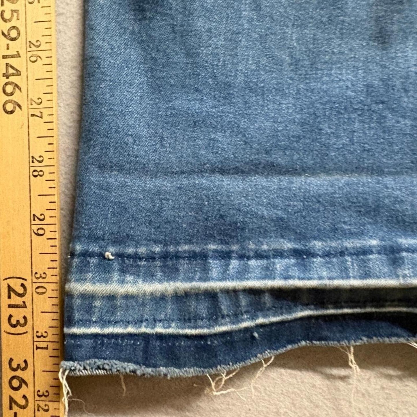 SHEIN Womens Flare Jeans Size US 6 Blue Denim Raw Hem High Rise Stretch