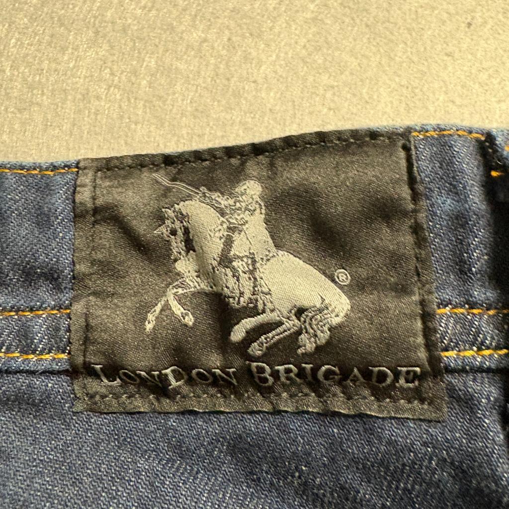 London Brigade Italian Premium Fabric Jeans Mens 38 Dark Wash Stretch Denim
