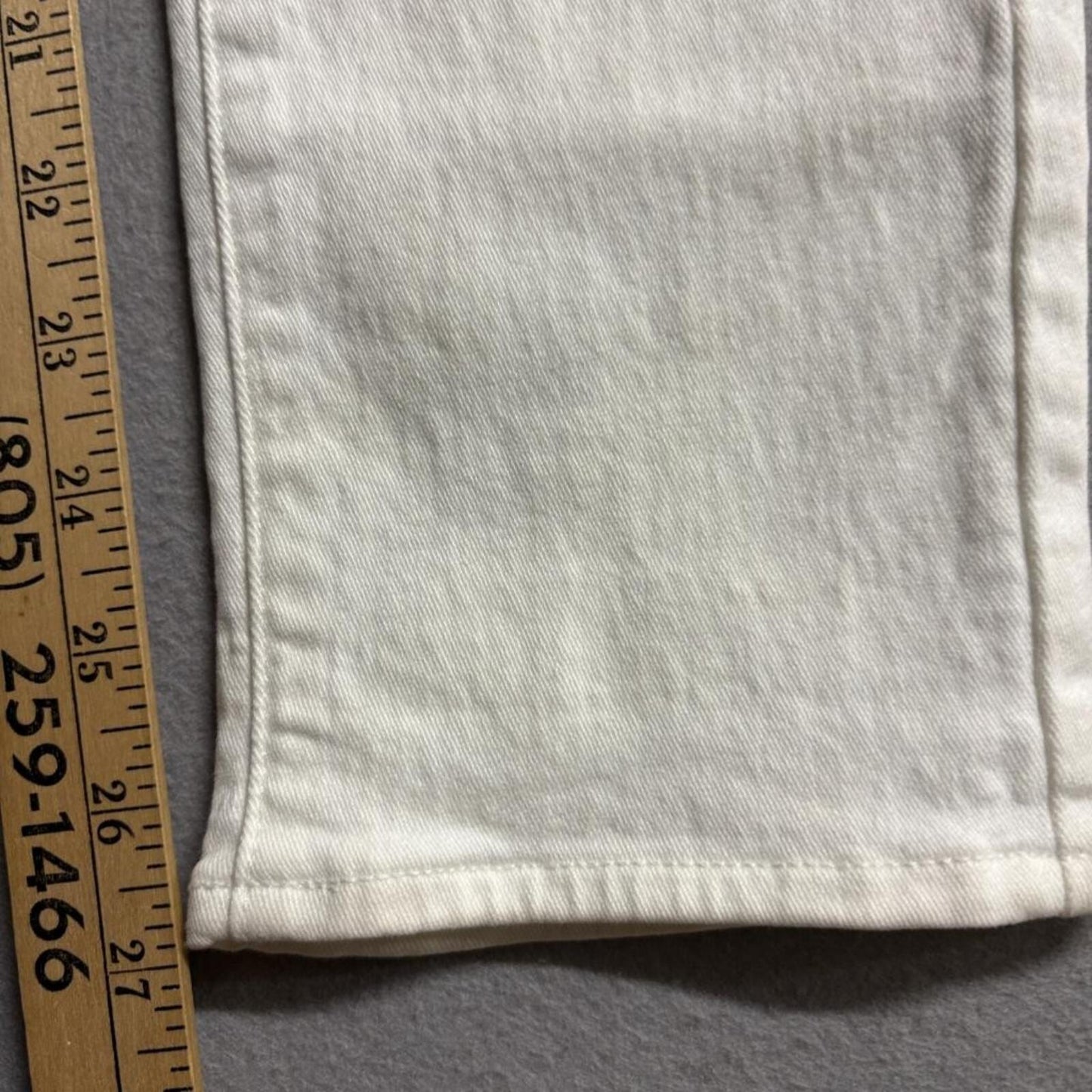 Paige Kylie Crop Jeans Womens 26 White Denim Stretch Straight Leg Crop Pants