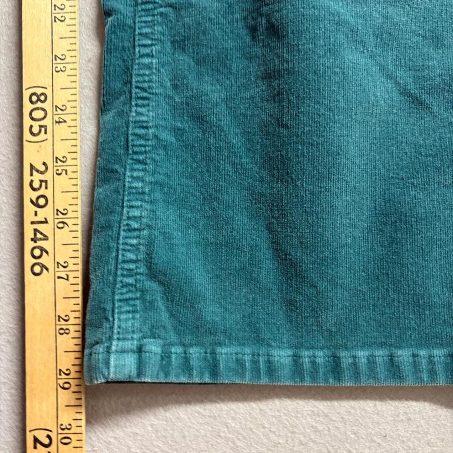 Wild Fable Corduroy Pants Womens Size 2 Teal Green Flare Leg Stretch Mid Rise