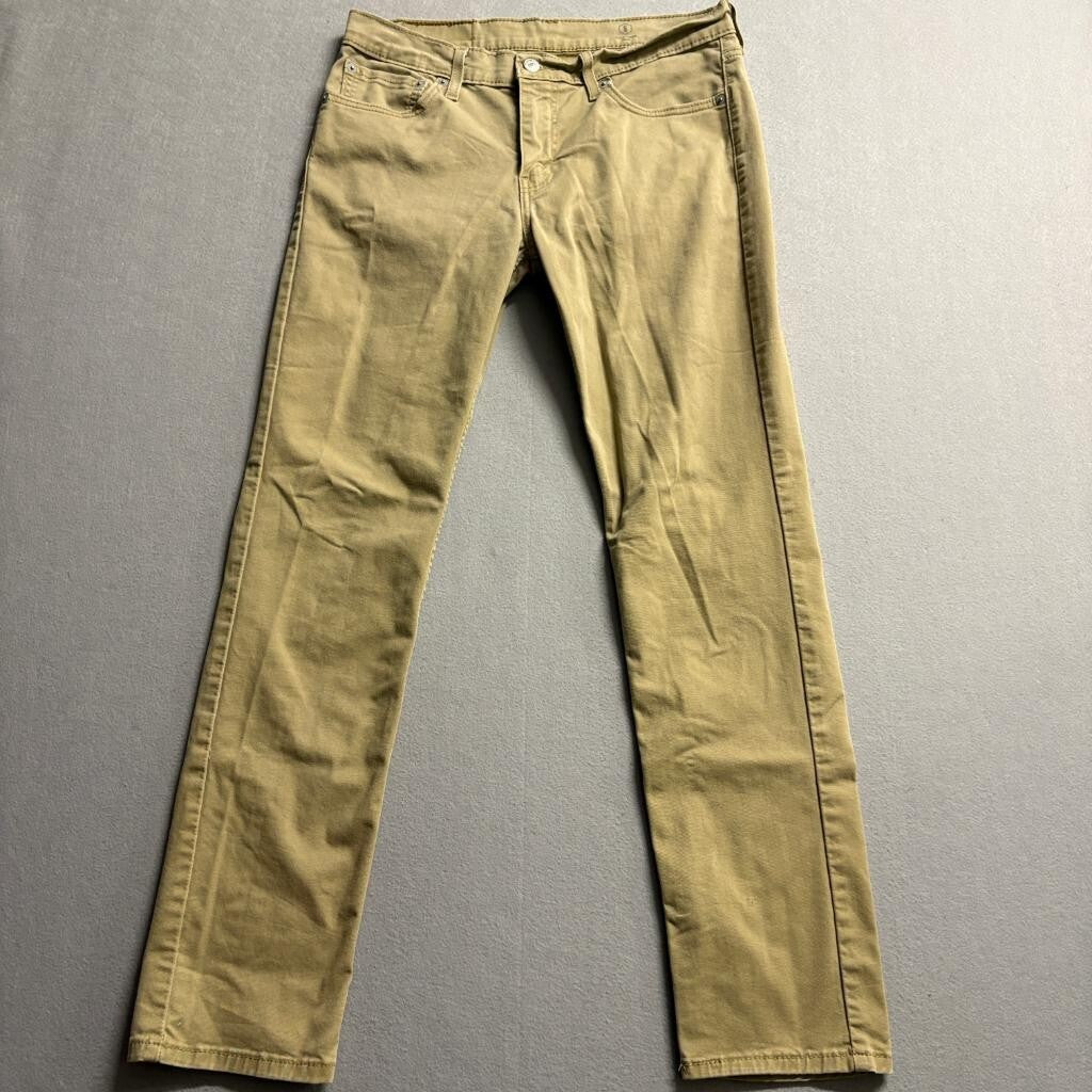 Levi's 511 Slim Fit Jeans Mens 31x32 Khaki Tan All Seasons Tech Stretch Pants