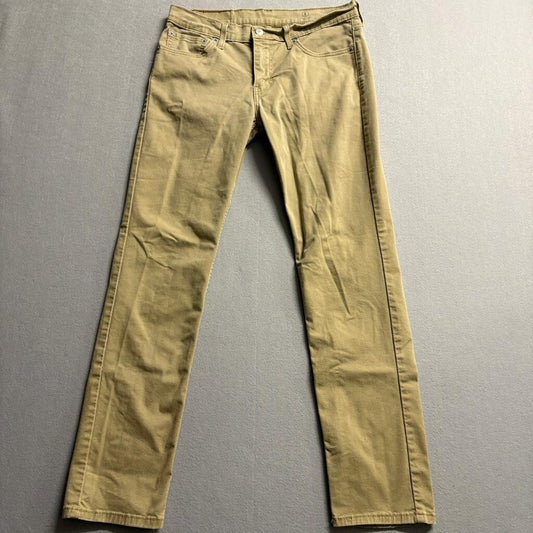 Levi's 511 Slim Fit Jeans Mens 31x32 Khaki Tan All Seasons Tech Stretch Pants