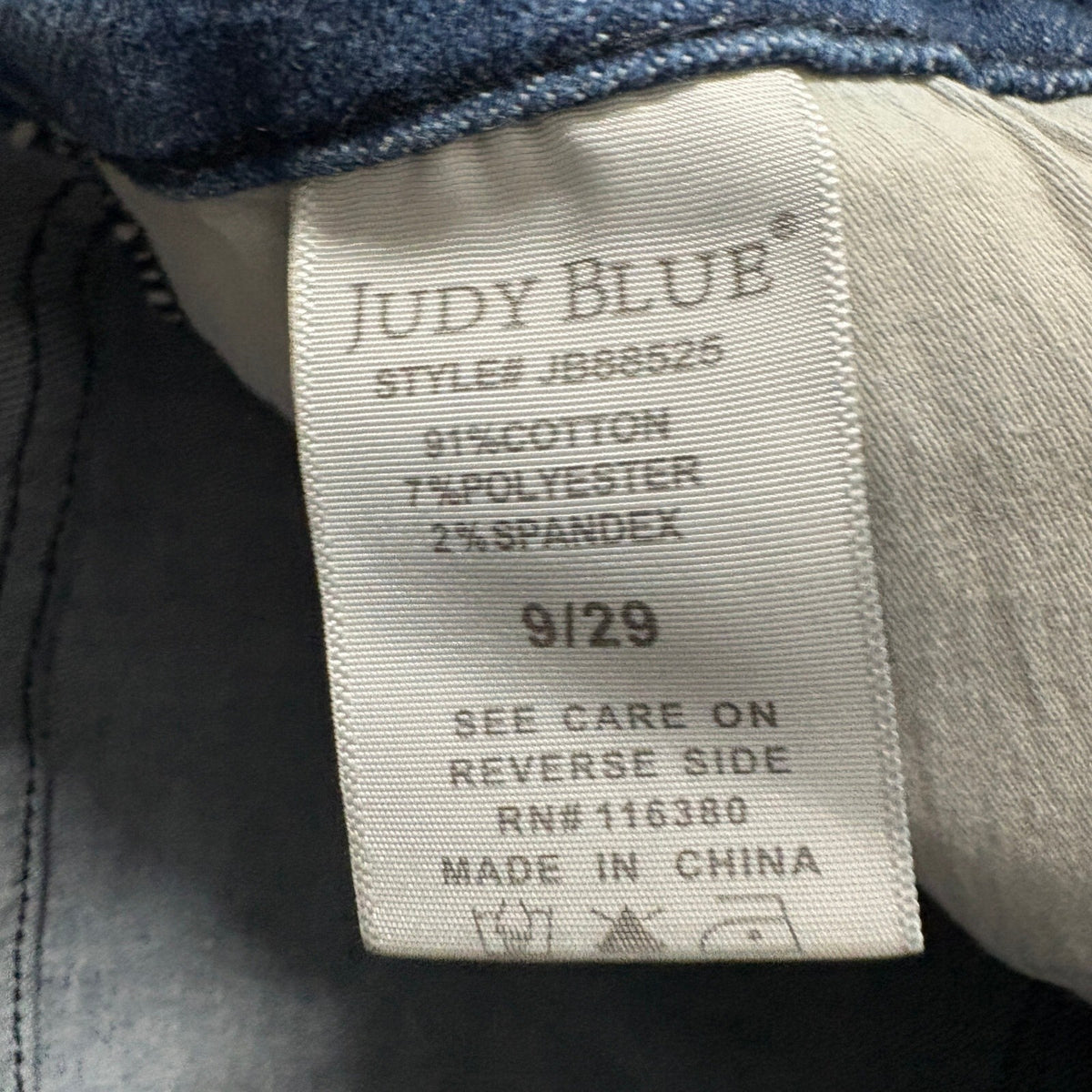Judy Blue High Waist Raw Hem Ankle Straight Jeans Womens Size 9/29 JB88525 Blue