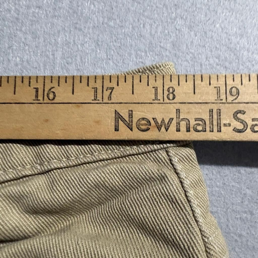 East Coast LAW Original Product Jeans Womens 38x32 Khaki Tan Denim Straight Leg