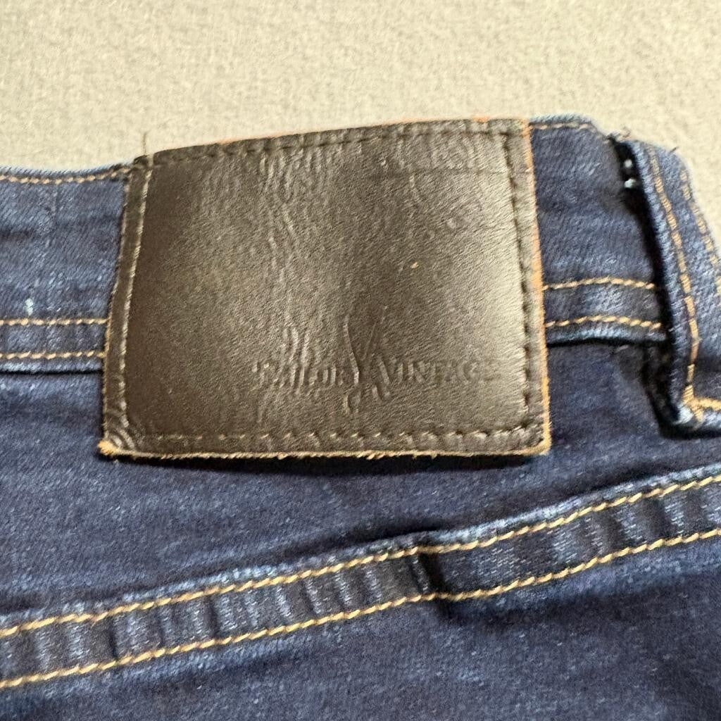 Tailor Vintage Westport Straight Fit Jeans Mens 28x30 Dark Wash Stretch Denim