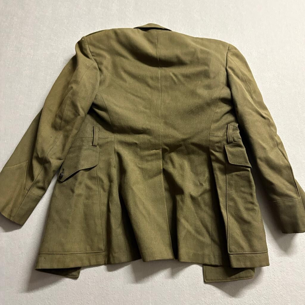 WWII USMC US Marine Corps Officer Forest Green Wool Service Dress Jacket Coat