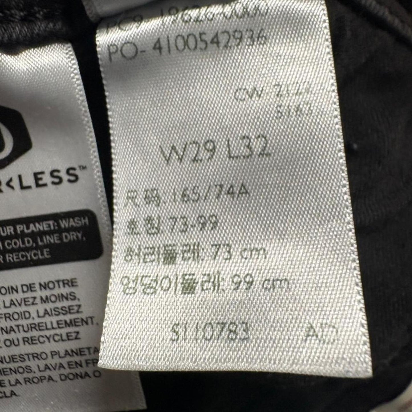 Levi's 311 Shaping Skinny Jeans Womens Size 29x32 Black Denim Stretch Pants