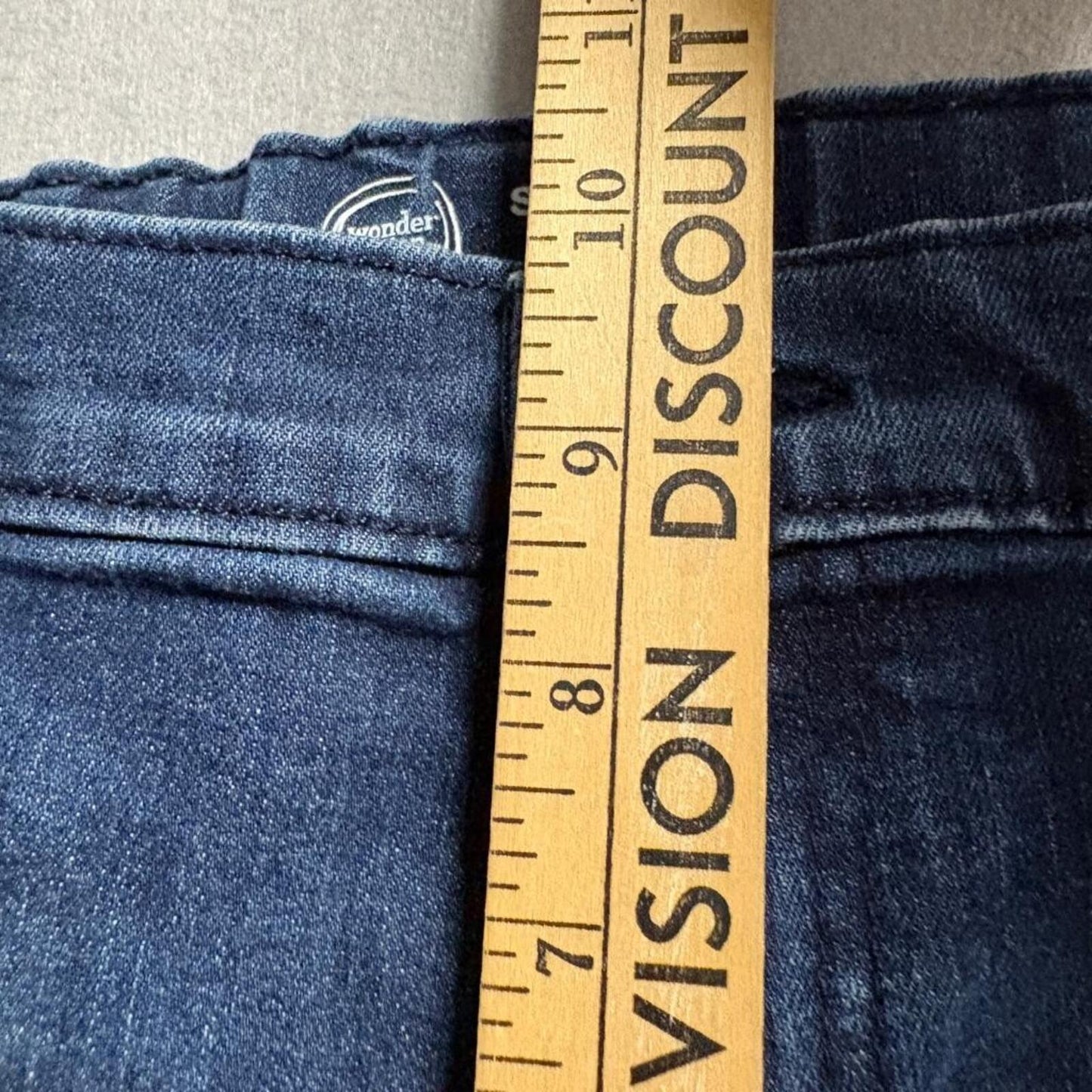 Wonder Nation Boys Jeans Size 16 Blue Denim Straight Leg Stretch Adjustable