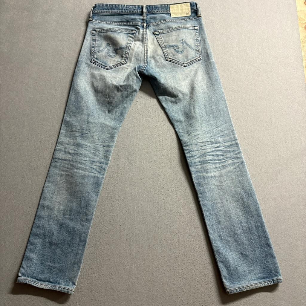 AG Adriano Goldschmied The Matchbox Slim Straight Jeans Mens 29x30 Blue Denim