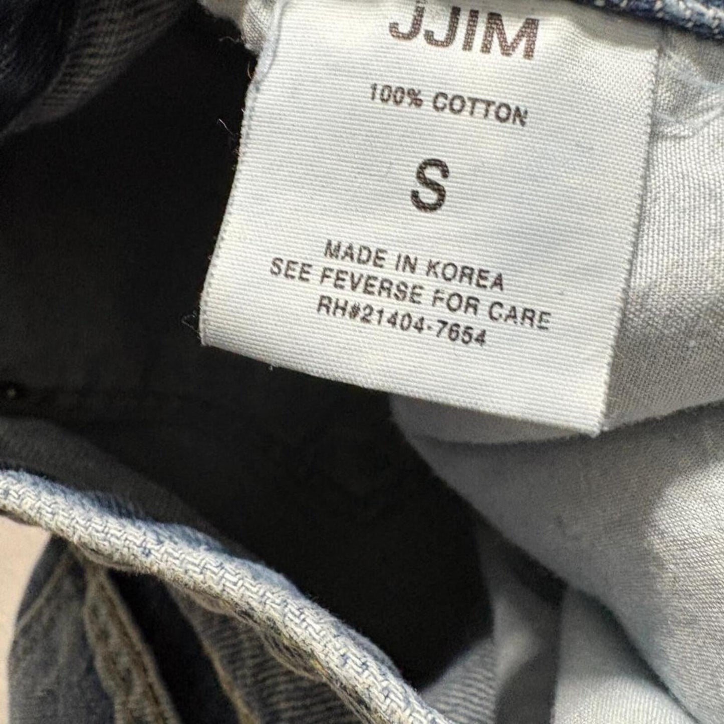 JJIM Wide Leg Jeans Womens Size S Blue Denim High Rise Distressed Hem 100%