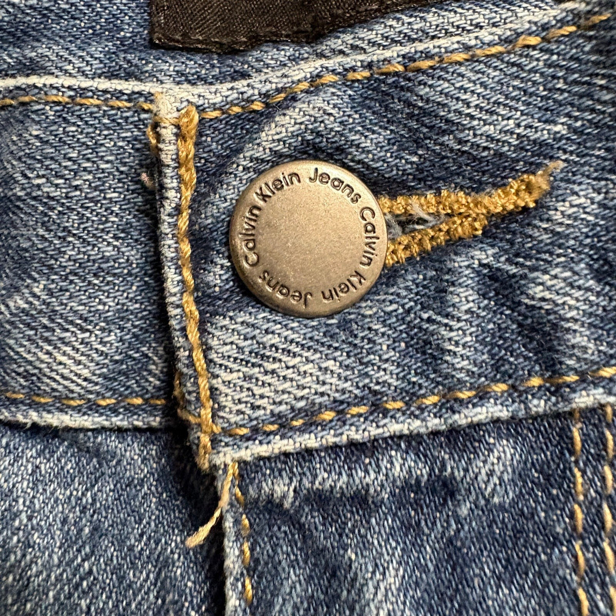 Calvin Klein Jeans Mens 32x32 Medium Wash Blue Denim Bootcut Stretch Jeans