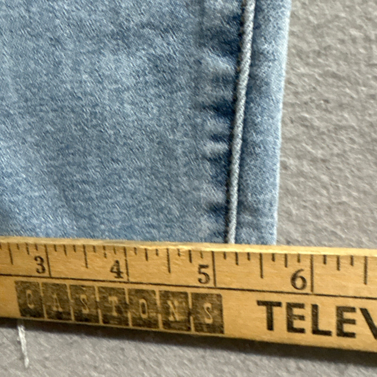Ashley Mason Paperbag Waist Jeans Womens Size 9 Light Wash Raw Hem Stretch Blue