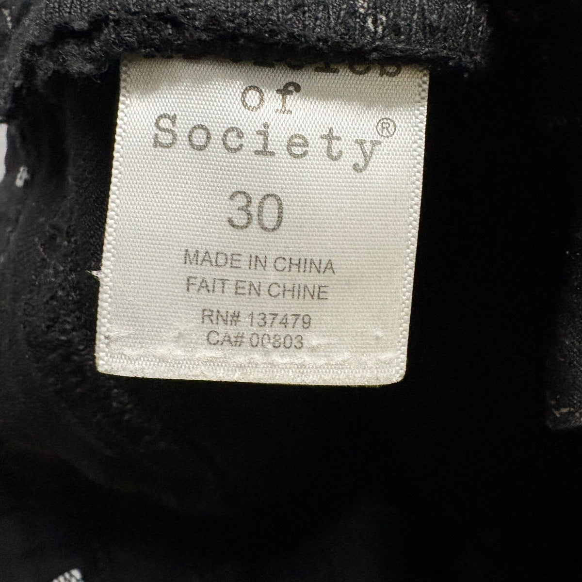 Articles of Society Womens Flare Jeans Size 30 Black Stretch Bootcut Denim Pants
