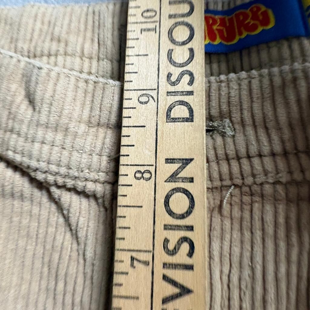 Empyre Relaxed Fit Corduroy Pants Mens 26x24 Beige Tan Skate Y2K Baggy
