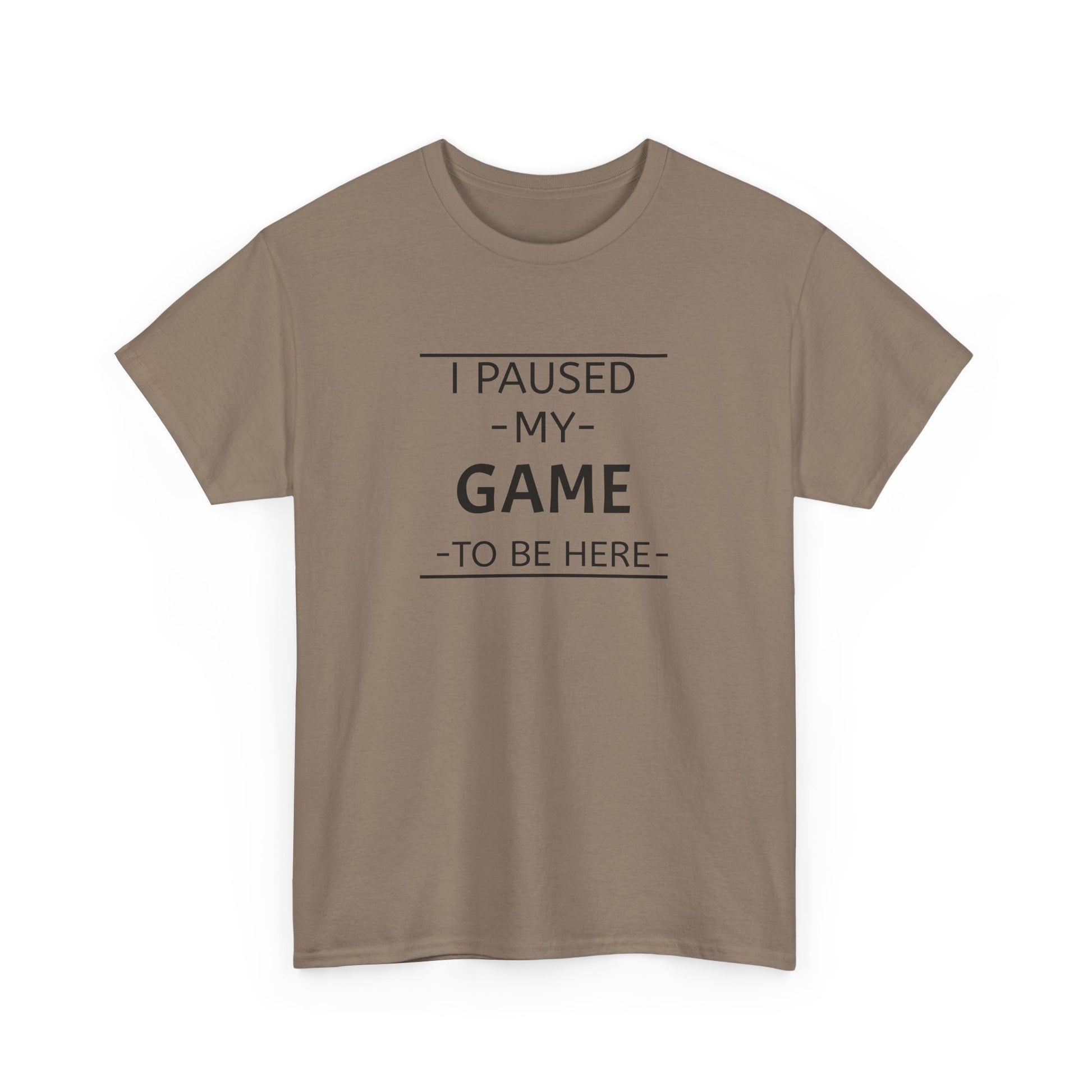 I Paused My Game To Be Here Unisex Heavy Cotton Tee Printify