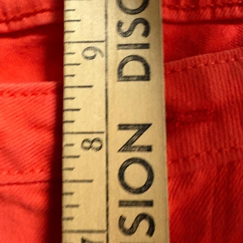 Levis 31 Legging Jeans Womens 31 Red Orange Stretch Denim Skinny Pants