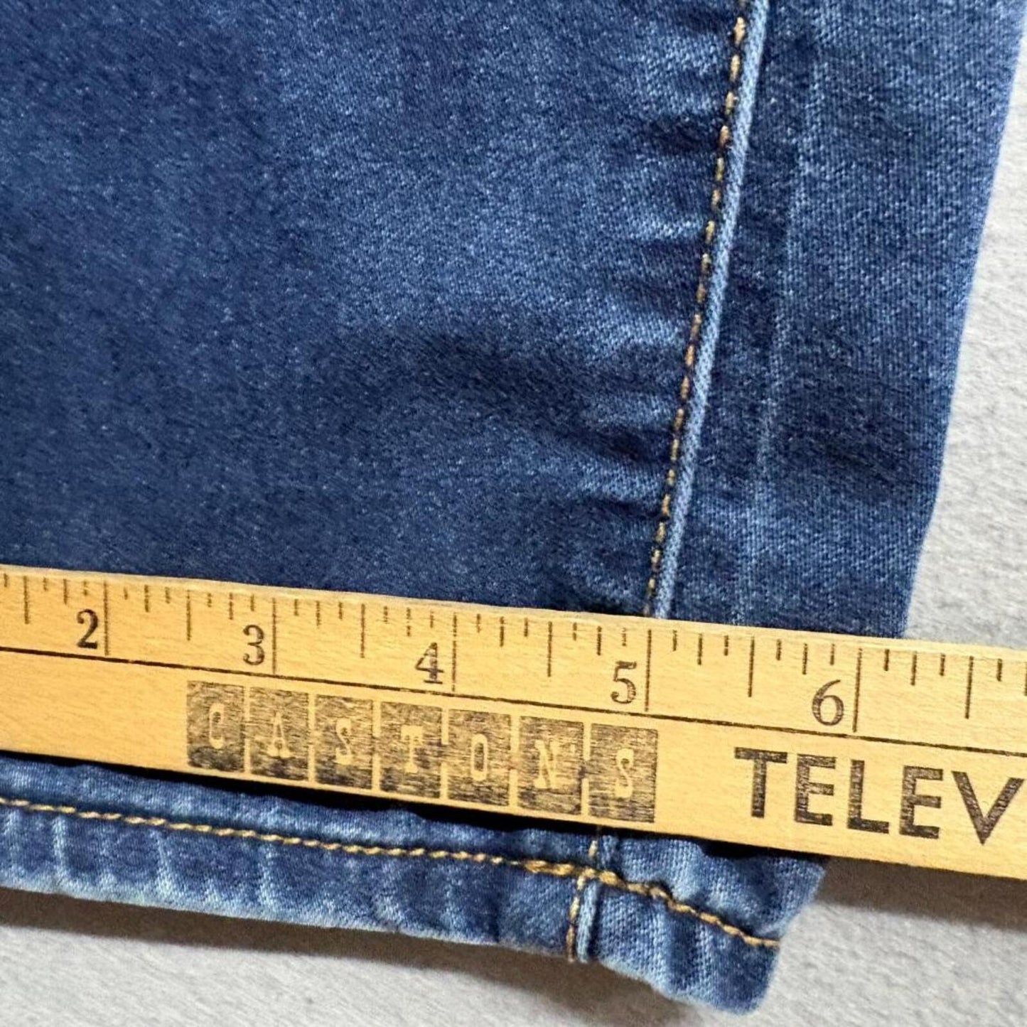 Jordache Super Skinny Jeans Womens Size 12 Dark Wash Blue Denim Stretch