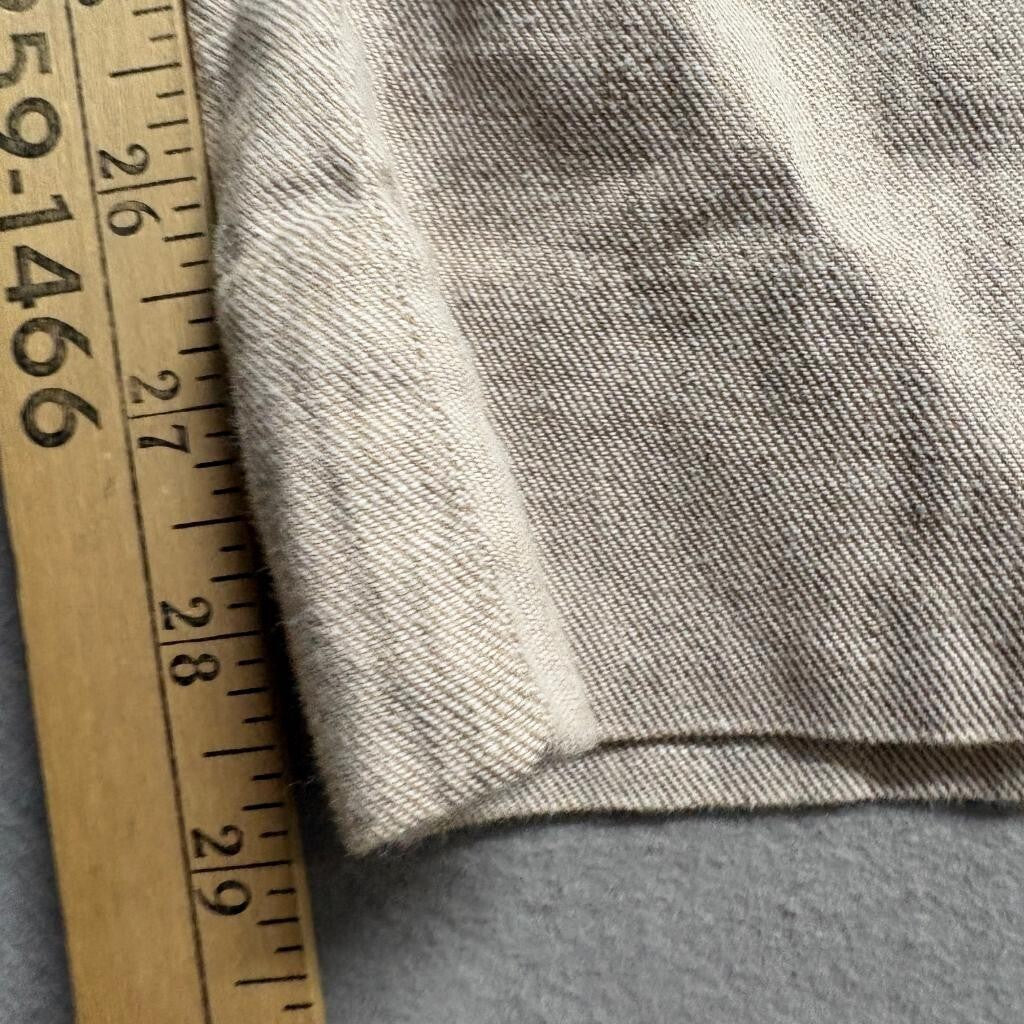 Banana Republic Linen Cotton Blend Wide Leg Pants Womens Size 0 Beige Pleated