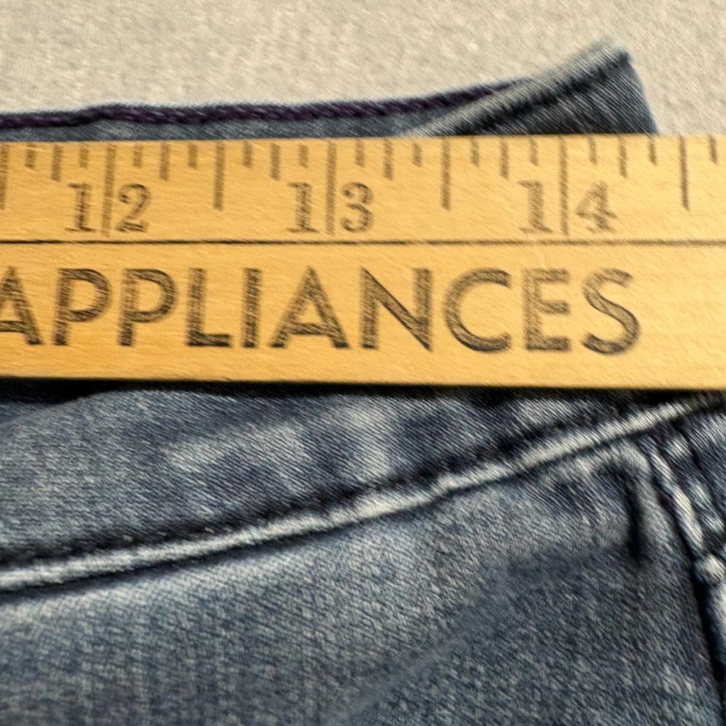 NYDJ Not Your Daughters Jeans Womens 8 Blue Denim Straight Leg Stretch Pants