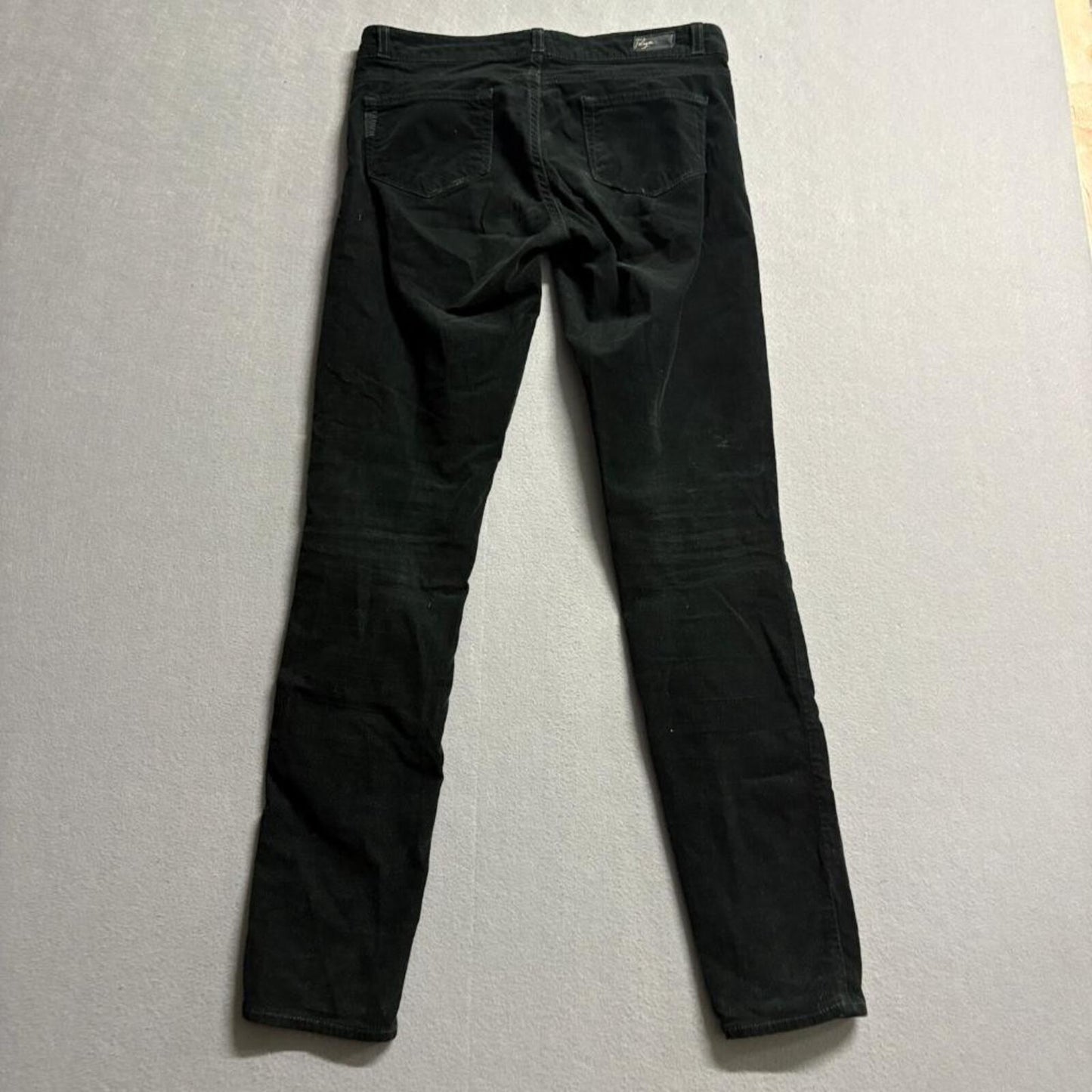 Paige Verdugo Jegging Womens 26 Black Corduroy Skinny Pants Stretch Made in USA