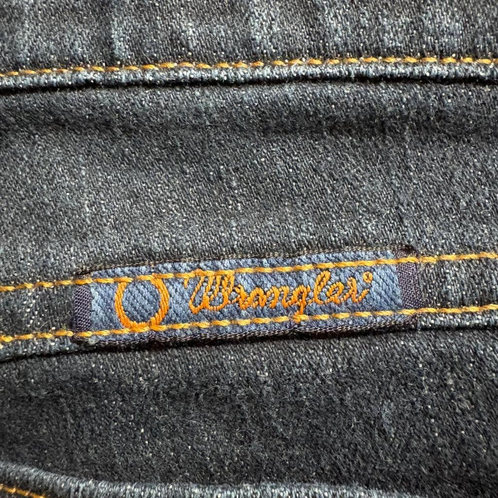 Wrangler Q-Baby Ultimate Riding Jeans Womens 1/2x34 Dark Wash No Gap Waistband