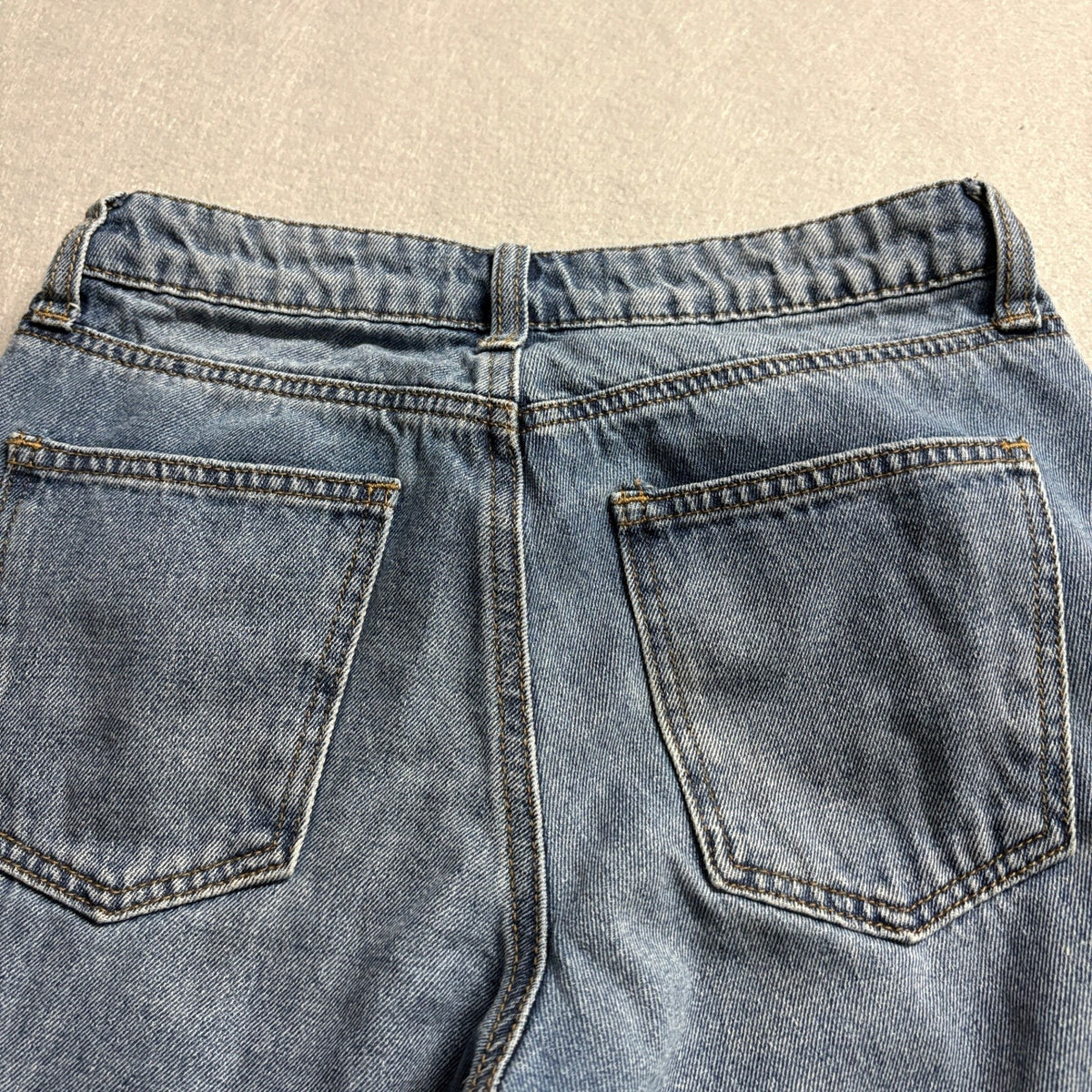 Ashley Mason Pearl Embellished Jeans Womens Size 00 23 Medium Blue Denim