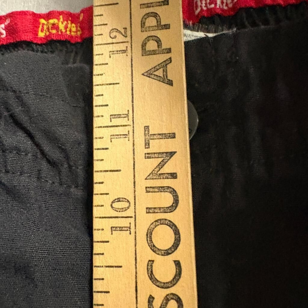 Dickies Scrub Pants Womens Small Black Cargo Drawstring Elastic Waist Medical