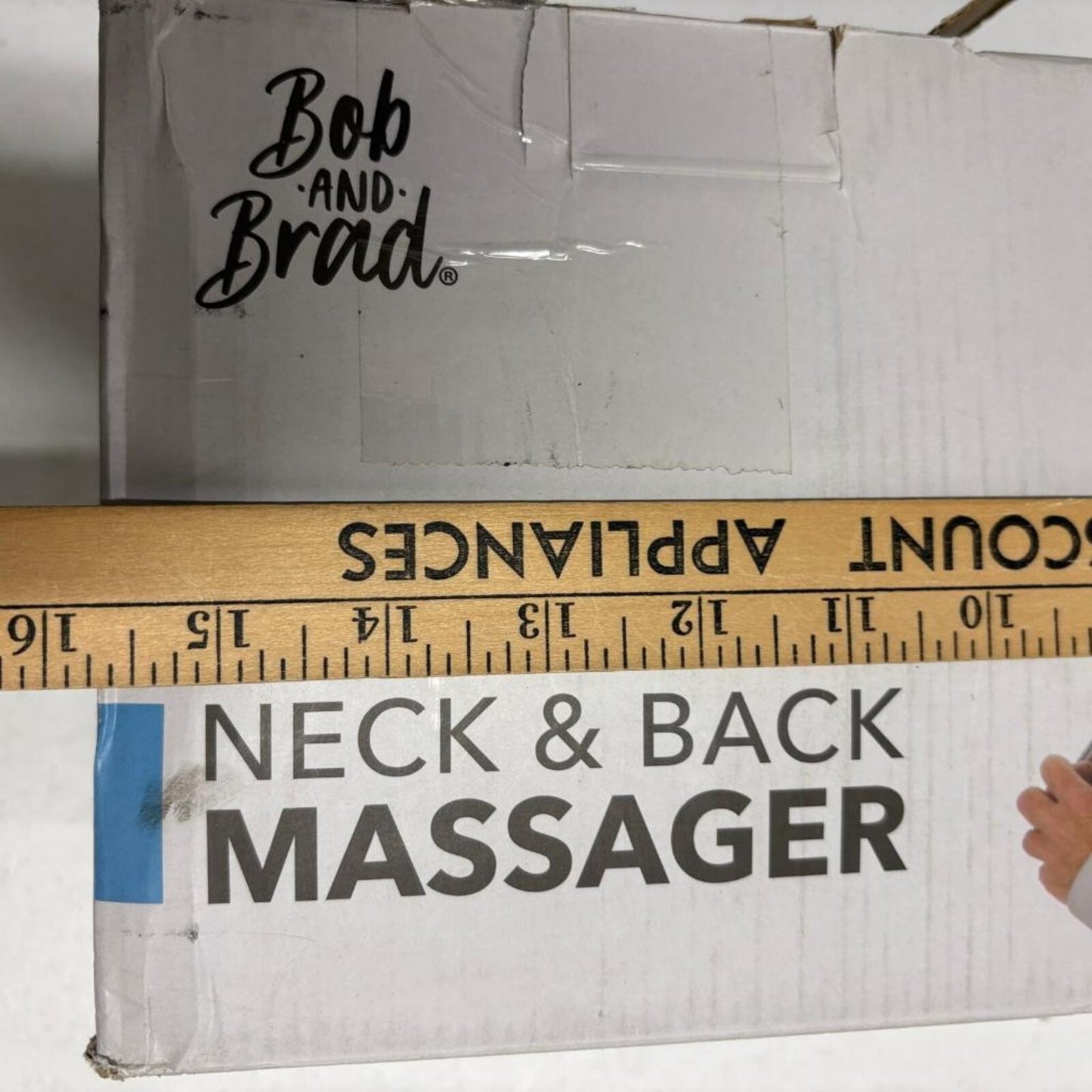 Bob and Brad Neck and Back Massager Shiatsu Heated Shoulder Massage Grey NIB