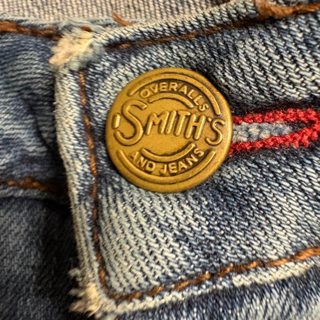 Smith's Workwear Dungarees Stretch Bootcut Jeans Womens 18W Blue Denim
