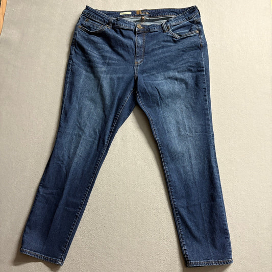 Kut from the Kloth Katy Boyfriend Jeans Womens 16W Blue Denim Stretch