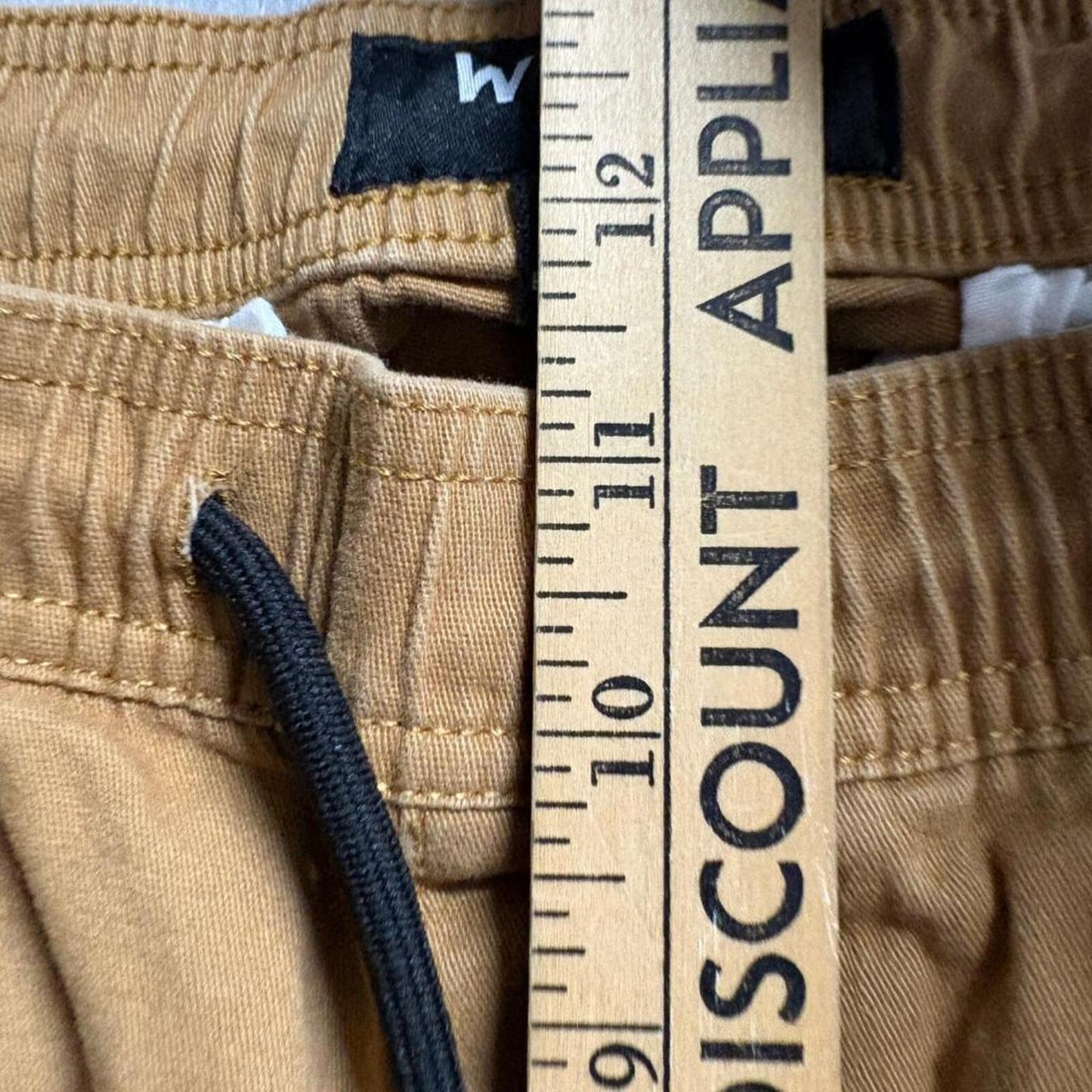 WXYZ MFG CO Cargo Jogger Pants Mens Small Brown Cotton Stretch Elastic Waist