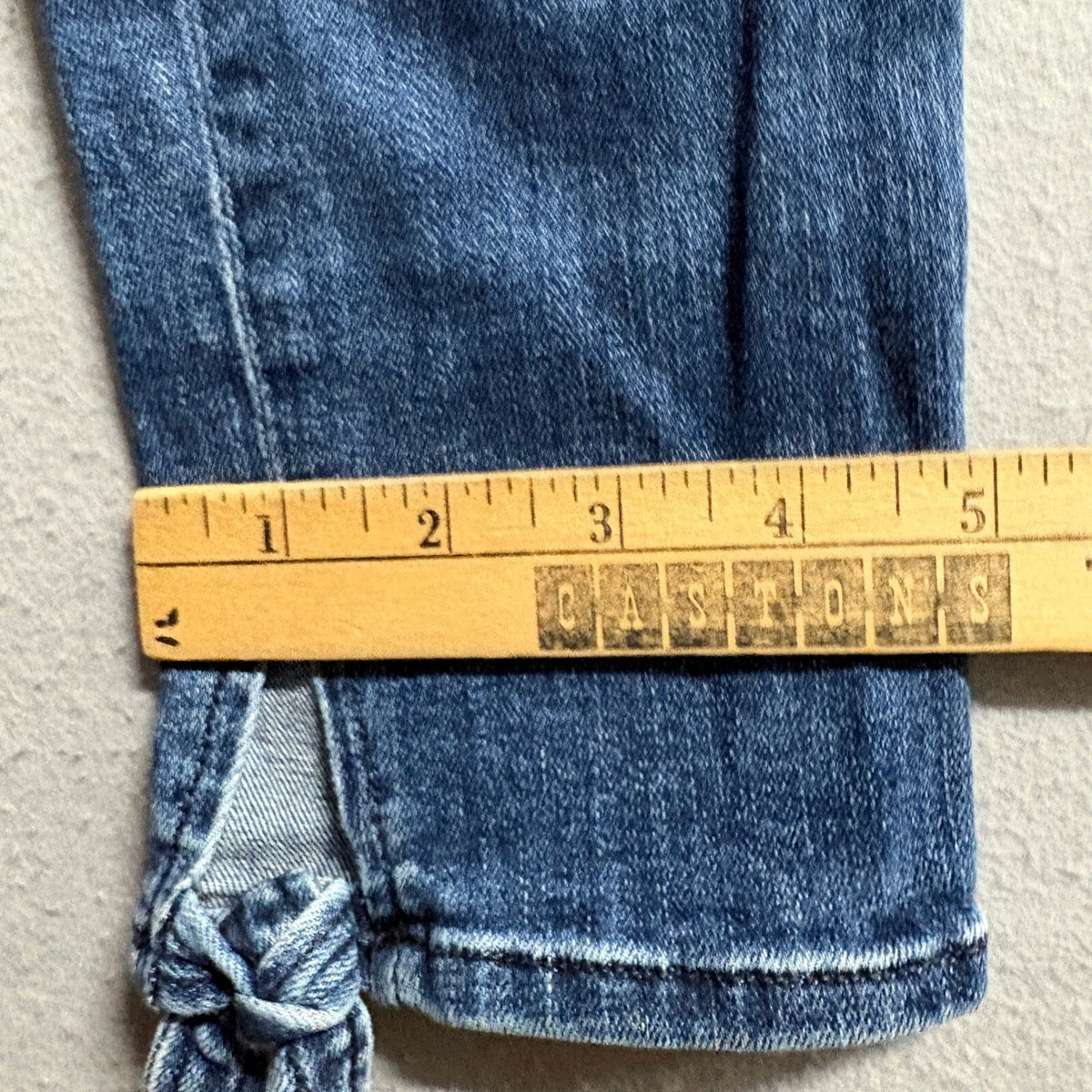 Rag & Bone Jean Womens 29 Skinny Jeans Blue Denim Tie Ankle Split Hem