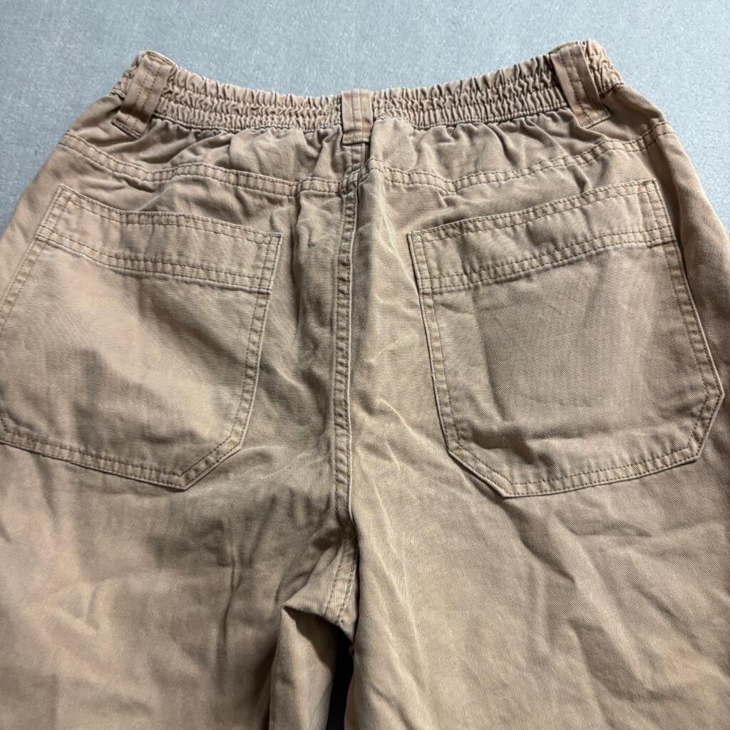 BDG Urban Outfitters Womens Medium Brown Canvas Cargo Pants Elastic Waist