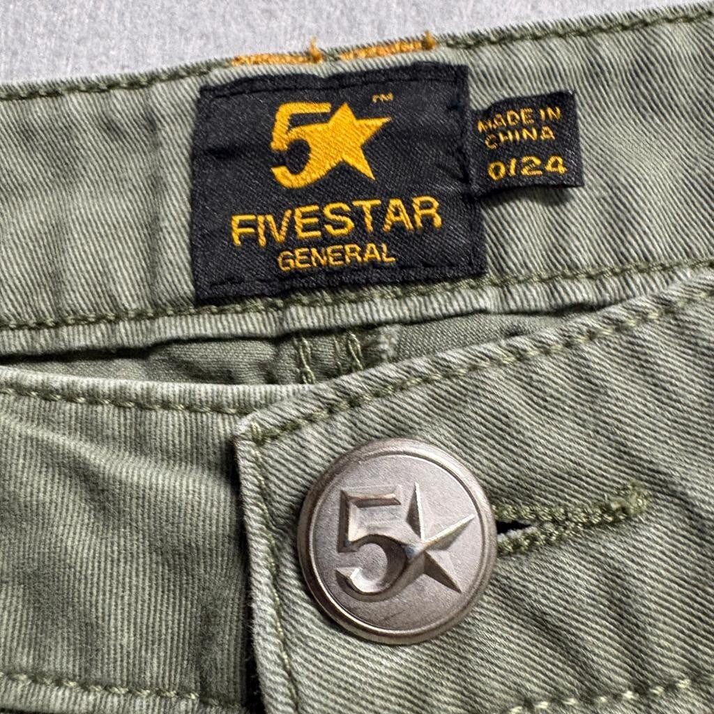 Fivestar General Cargo Jogger Pants Womens 0/24 Olive Green Cotton Utility